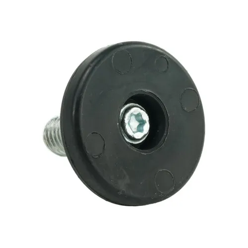 M8 x 16mm Adjustable Foot - 30mm Base (400kg Load) | Polypropylene & Steel