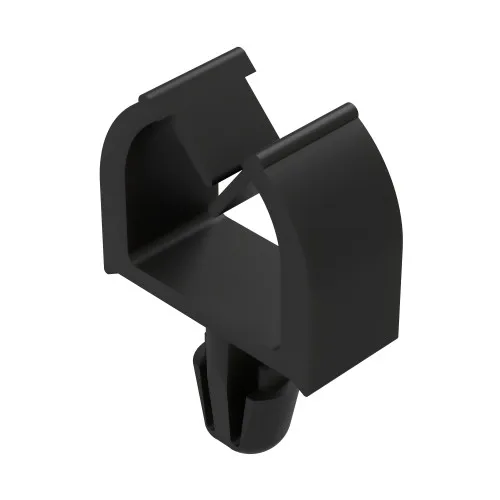 8.2 x 3.9mm Arrow Head Micro Wire Saddle for 3.00mm Hole & 1.60mm Panel - Black Nylon UL94V2