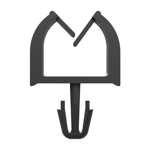 6.7 x 3.0mm Arrow Head Micro Wire Saddle for 3.50mm Hole & 2.40mm Panel - Black Nylon UL94V2