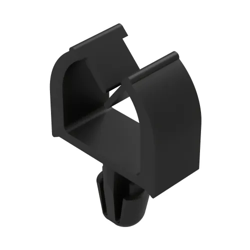 9.4 x 7.7mm Arrow Head Micro Wire Saddle for 3.50mm Hole & 2.40mm Panel - Black Nylon UL94V0