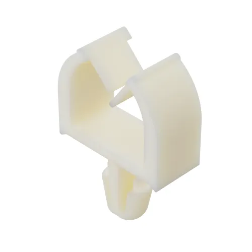 4.5 x 10.0mm Arrow Head Micro Wire Saddle for 1.75mm Hole & 1.60mm Panel - Natural Nylon UL94V0