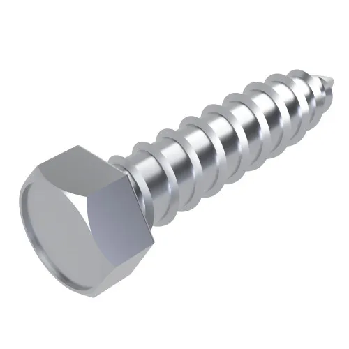 4.8mm x 32mm Hex Head AB Self Tapping Screw (DIN 7976C) | BZP Steel