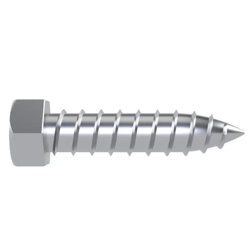 4.8mm x 38mm Hex Head AB Self Tapping Screw (DIN 7976C) | BZP Steel