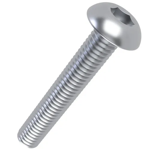 M6 x 14mm Hex Socket Button Head Screw ISO 7380-1 10.9 BZP