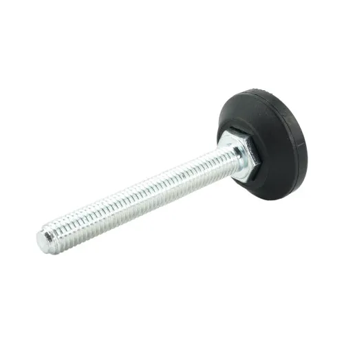 M8 x 60mm Adjustable Foot - 30mm Base (400kg Load) | Polypropylene & Steel