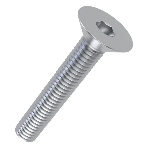 M4 x 16mm Hex Socket (H2.5) Countersunk Screw (ISO 10642) | 8.8 BZP Steel