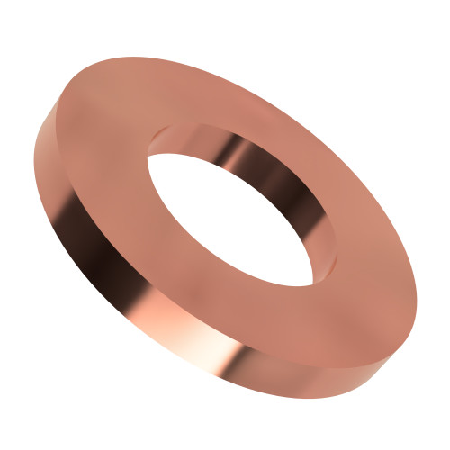 M3 (3.2mm) x 7mm Copper Washer (Flat) DIN 125A