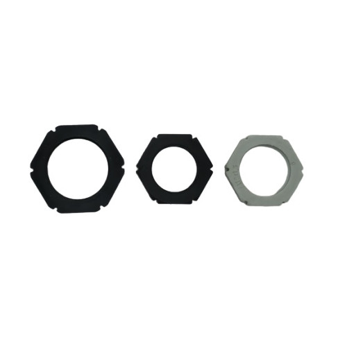 PG 48 Nylon Locknut for Cable Glands - Light Gray (RAL 7035)