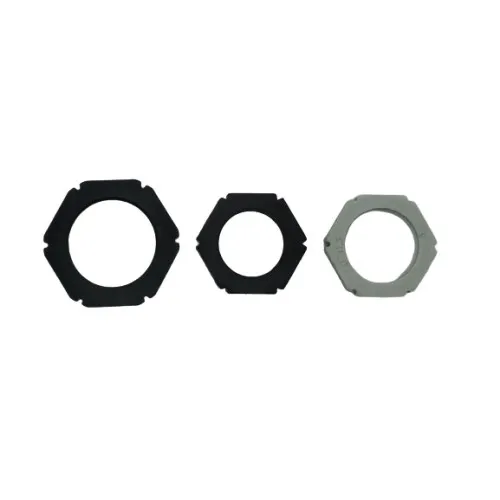 PG 48 Nylon Locknut for Cable Glands - Light Gray (RAL 7035)
