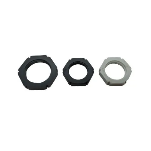 PG 48 Nylon Locknut for Cable Glands - Light Gray (RAL 7035)