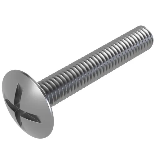 M5 x 16mm Truss Head Screws (Mushroom Head) - Cross-Slotted (NF E 25-129) | A2 Stainless Steel