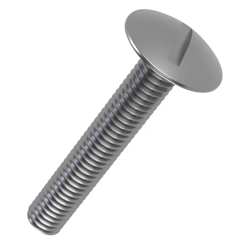 M3 x 25mm Truss Head Screws (Mushroom Head) - Slotted (NFE 27-128) | A2 Stainless Steel
