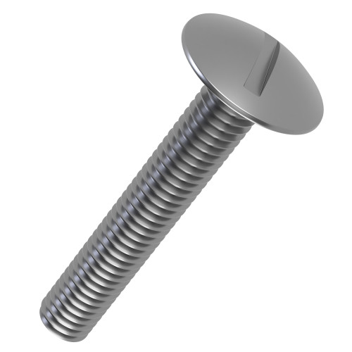 M3 x 30mm Truss Head Screws (Mushroom Head) - Slotted (NFE 27-128) | A2 Stainless Steel
