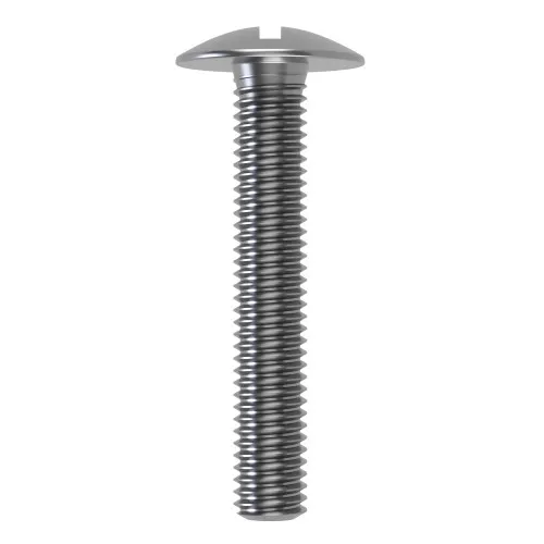 M3 x 45mm Truss Head Screws (Mushroom Head) - Slotted (NFE 27-128) | A2 Stainless Steel