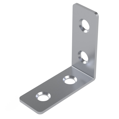 L Bracket - 40 x 40mm x 16mm - Zinc Plated Steel
