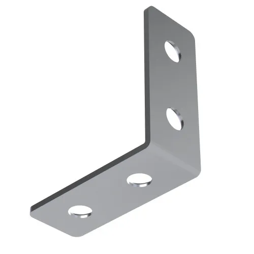 L Bracket - 40 x 40mm x 16mm - Zinc Plated Steel