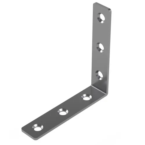 L Bracket - 75 x 75mm x 16mm - Zinc Plated Steel