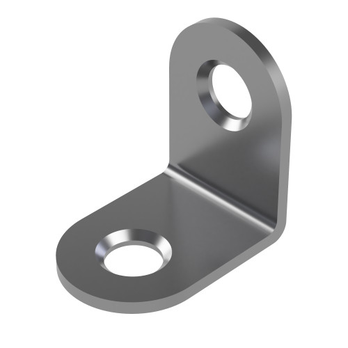 L Bracket - 18 x 18mm x 12.7mm - Zinc Plated Steel