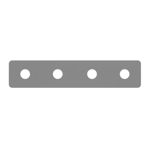 Flat Bracket - 77mm x 16mm - Zinc Plated Steel