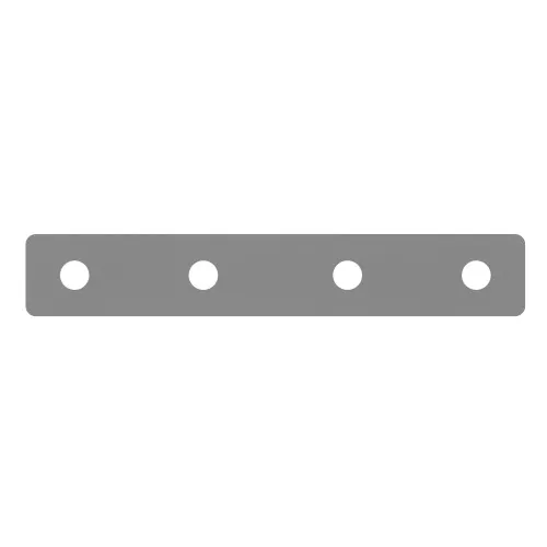 Flat Bracket - 97mm x 16mm - Zinc Plated Steel