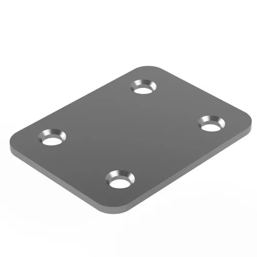 Flat Bracket - 50mm x 38mm - Zinc Plated Steel