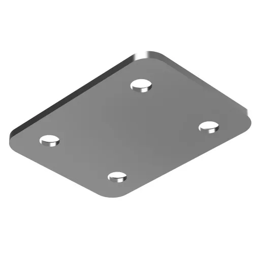 Flat Bracket - 50mm x 38mm - Zinc Plated Steel