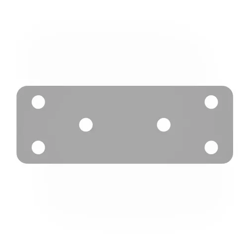 Flat Bracket - 100mm x 36mm - Zinc Plated Steel