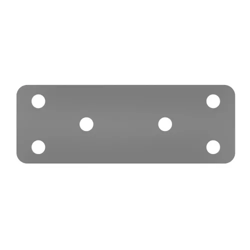 Flat Bracket - 100mm x 36mm - Zinc Plated Steel