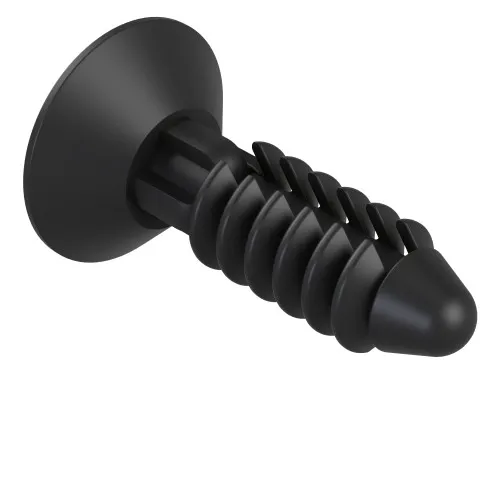 M4 x 10mm - Countersunk Push In Screw - Black Nylon | Vital Parts