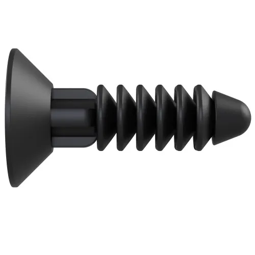 M4 x 20mm - Countersunk Push In Screw - Black Nylon | Vital Parts