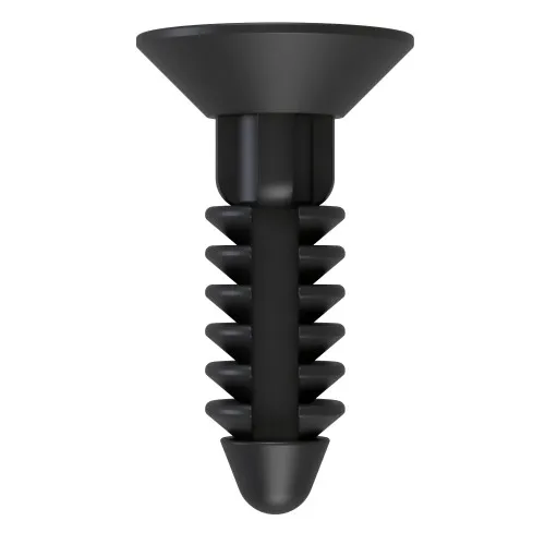 M6 x 14mm Countersunk Push In Screw - Black Nylon 66