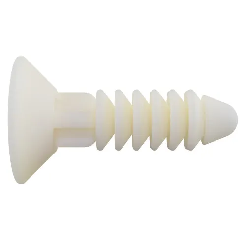 M4 x 12mm - Countersunk Push In Screw - Natural Nylon | Vital Parts