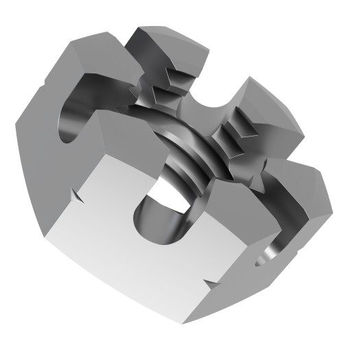 M10 Castle Nut (DIN 935) 2.8mm Slot Width | Marine Grade A4 Stainless Steel