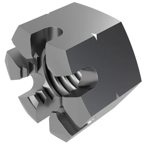 M6 Castle Nut (DIN 935) 2.0mm Slot Width | A2 Stainless Steel
