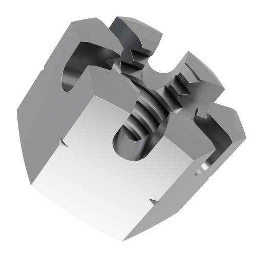 M10 Castle Nut (DIN 935) 2.8mm Slot Width | Marine Grade A4 Stainless Steel