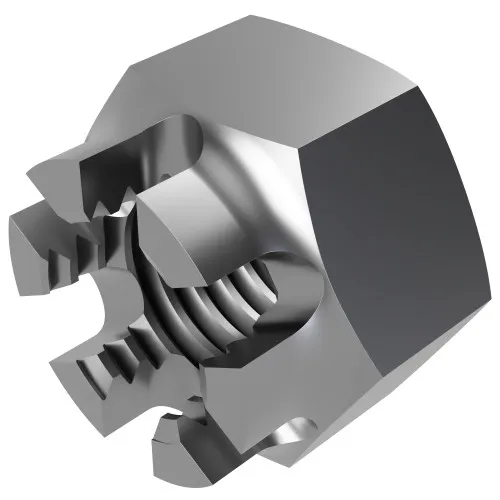M12 Castle Nut (DIN 935) 3.5mm Slot Width | Marine Grade A4 Stainless Steel