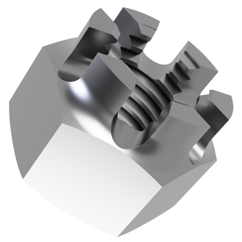 M16 Castle Nut (DIN 935) 4.5mm Slot Width | Marine Grade A4 Stainless Steel