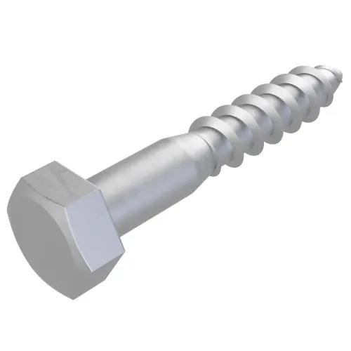 10mm x 100mm Coach Screw (DIN 571) | 4.8 Steel Galvanised