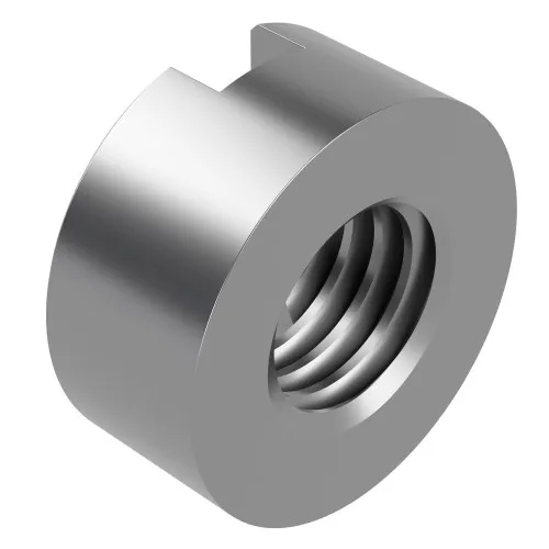 M3.5 Slotted Round Nut DIN 546 - A1 Stainless Steel | Vital Parts