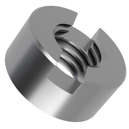 M3 Slotted Round Nut DIN 546 - A4 Stainless Steel | Vital Parts