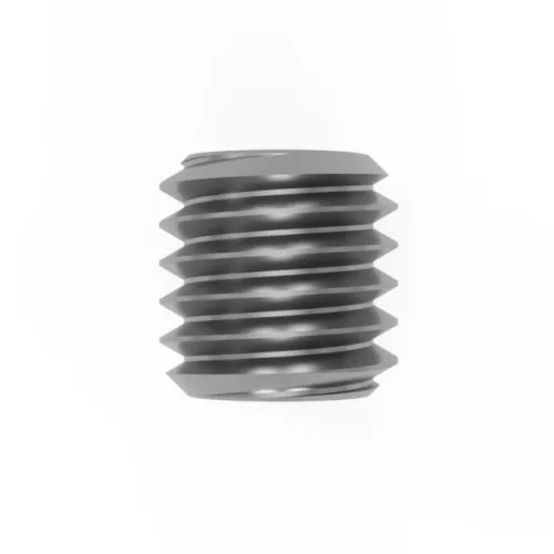 M5 x 25mm Socket Grub Screw - Flat Point (DIN 913) - Steel BZP | Vital Parts