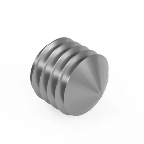 M5 x 25mm Socket Grub Screw - Cone Point (DIN 914) - Steel BZP | Vital Parts