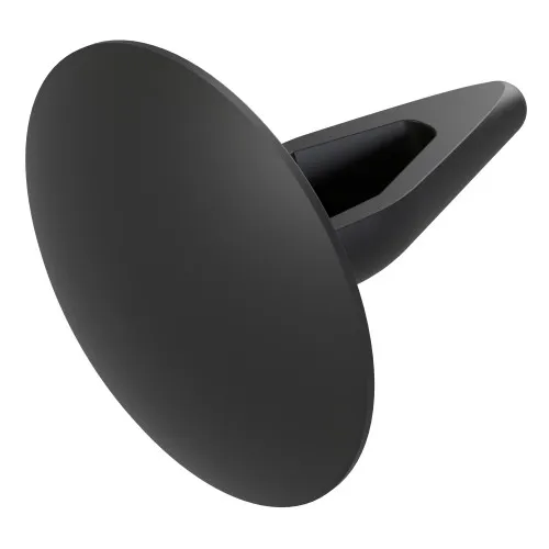10.3mm Black Canoe Clip to Fit 3.4mm Hole | Nylon 