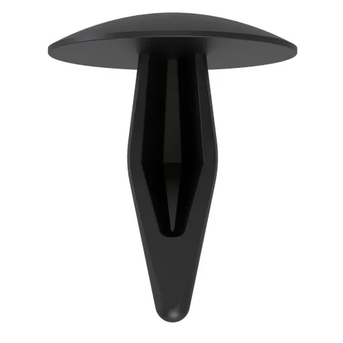 12.7mm Black Canoe Clip to Fit 4.7mm Hole | Nylon 