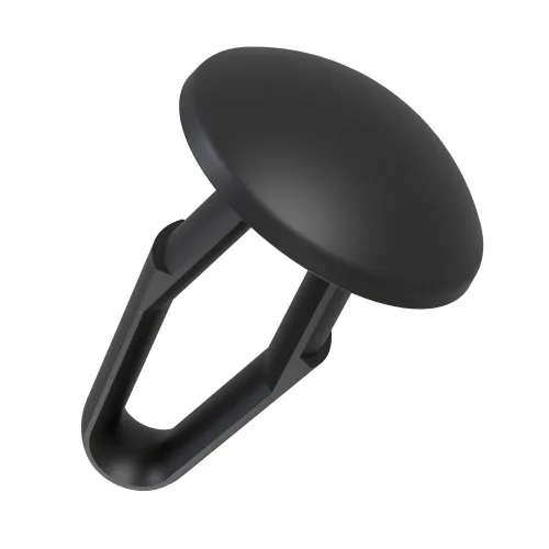 15mm Black Locking Canoe Clip to fit 4.7mm Hole 1.0-5.5mm Panel Thickness - Nylon 66 UL94 V2