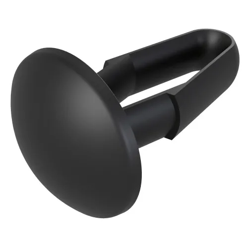 10mm Black (Locking) Canoe Clip to Fit 4.7mm Hole - Nylon 