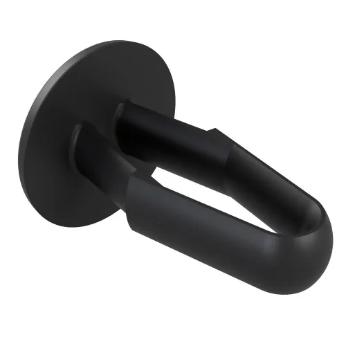 14mm Black (Locking) Canoe Clip to Fit 7.8mm Hole - Nylon 