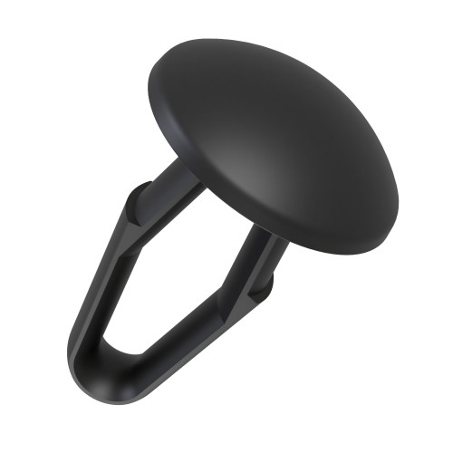 12mm Black (Locking) Canoe Clip to Fit 5.5mm Hole - Nylon 