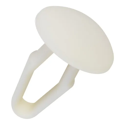 15mm Natural Locking Canoe Clip to fit 4.7mm Hole 1.0-5.5mm Panel Thickness - Nylon 66 UL94 V2