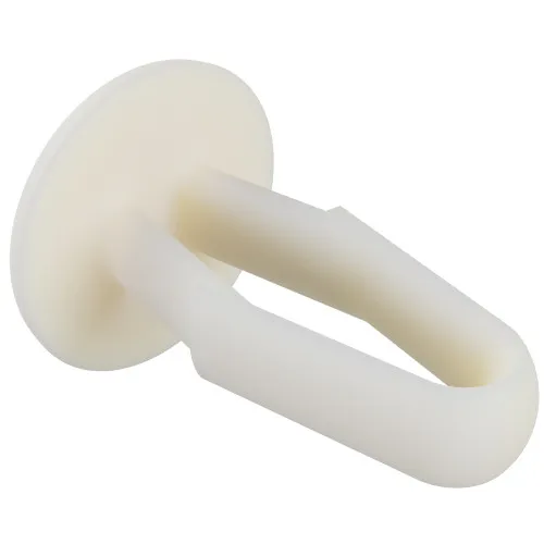 12mm Natural (Locking) Canoe Clip to Fit 6.4mm Hole - Nylon 